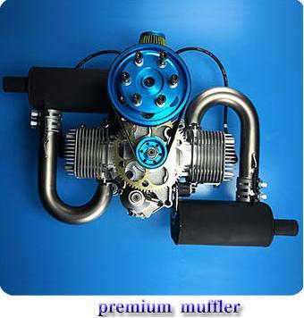 Motor DLE 200cc Premium Muffler